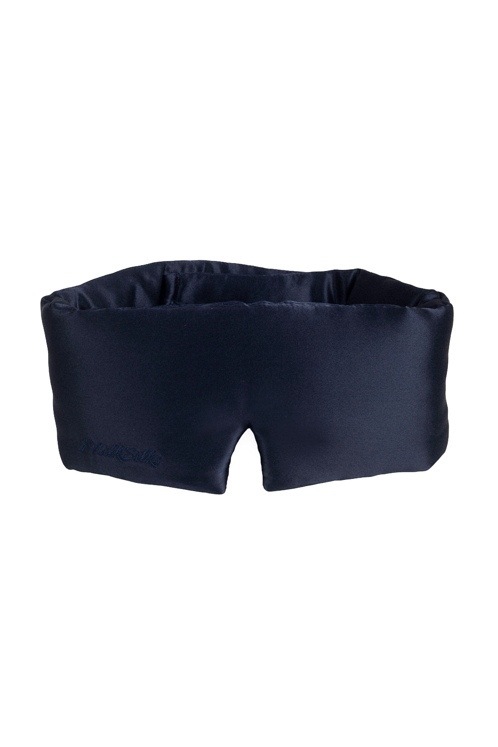 Navy Blue Silk Eye Mask