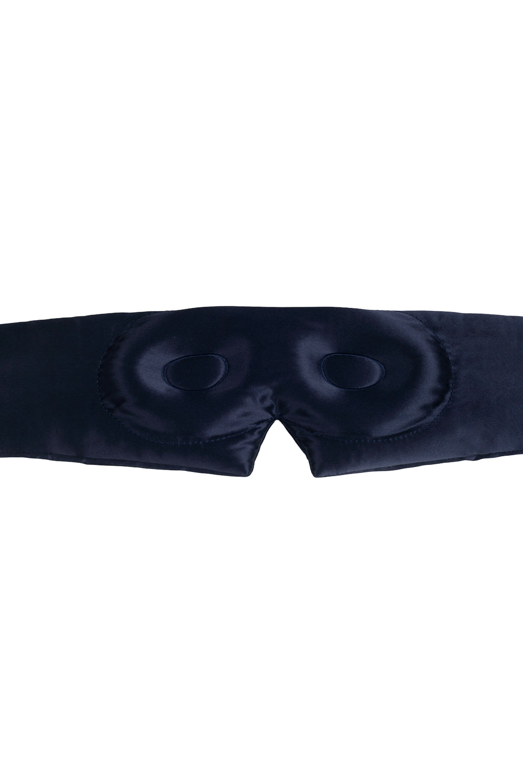 Navy Blue Silk Eye Mask