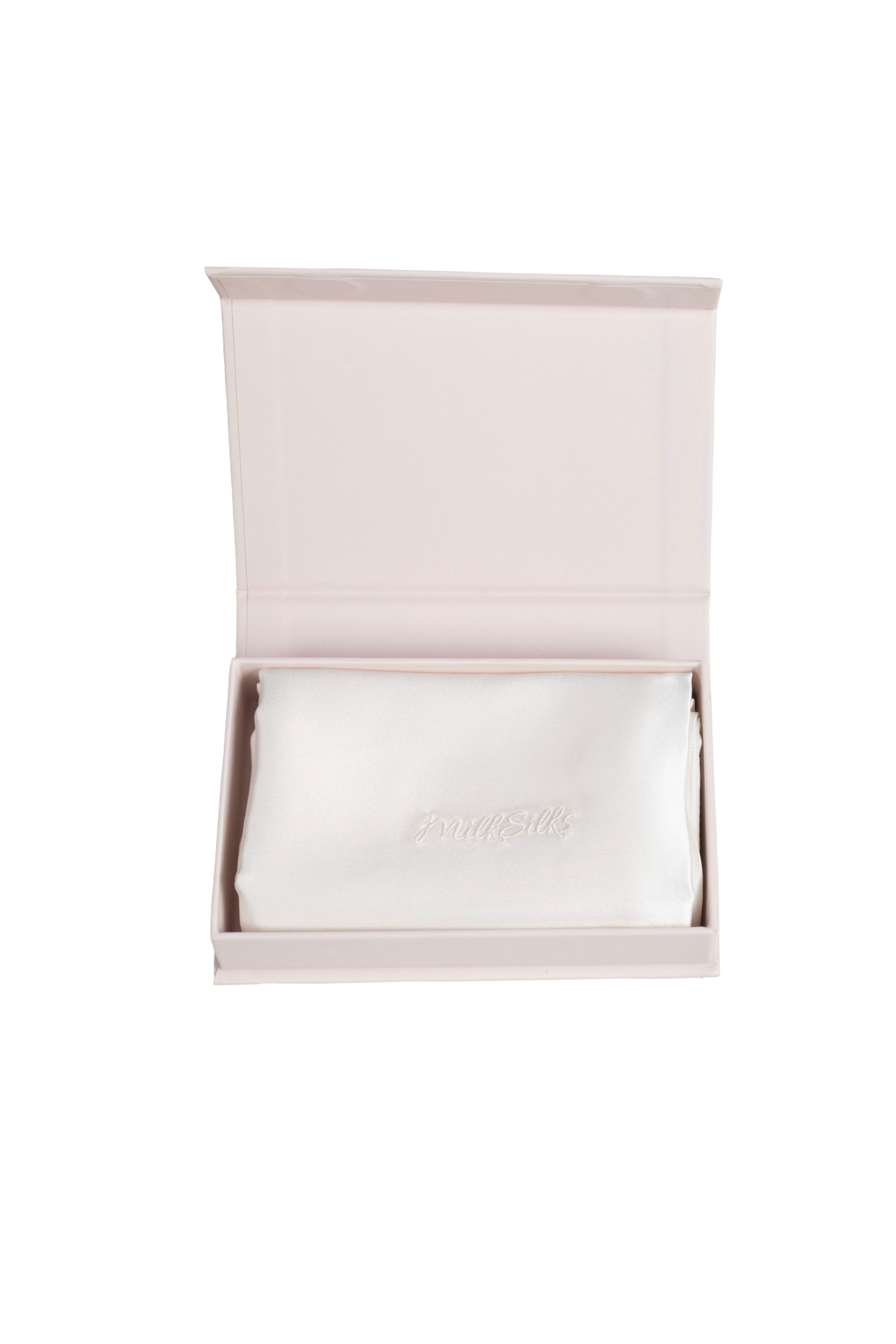 Ivory White Silk Pillowcase