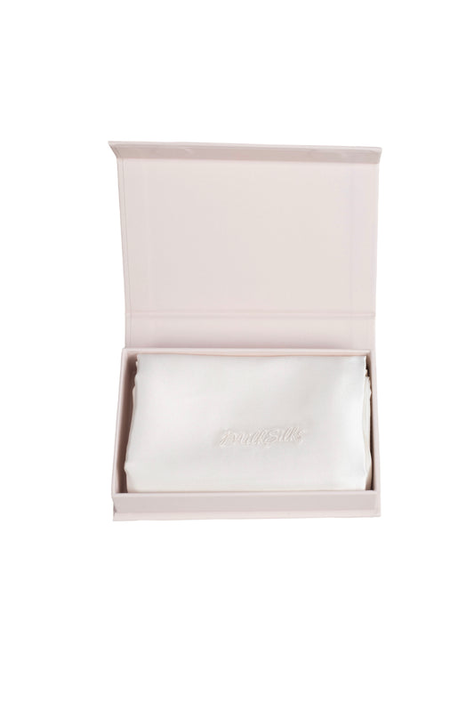 Ivory White Silk Pillowcase